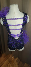 Load image into Gallery viewer, Deep Purple &amp; BLack Lace 1 piece YL
